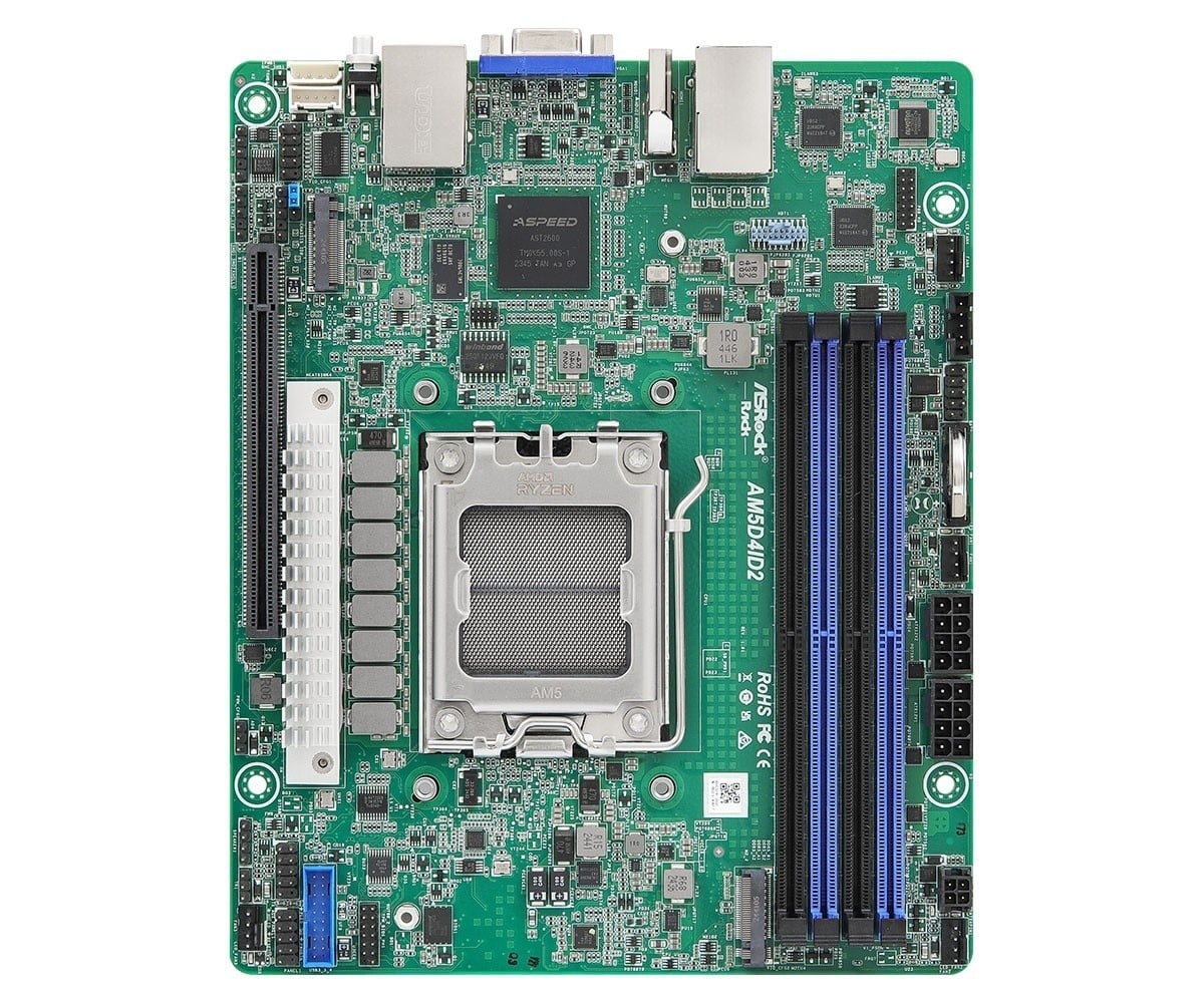 ASROCK ASRock AM5D4ID2, 1xSKT AM5, AMD Ryzen 9000, X300, 2xM.2, 2xGbE, IPMI - COMPONENTI | TecnoCARE.net Sabaudia, Latina, Terracina, San Felice Circeo e Pontinia