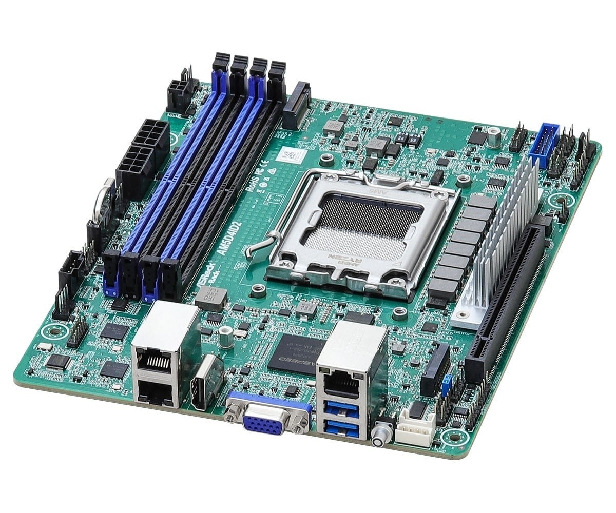 ASROCK ASRock AM5D4ID2, 1xSKT AM5, AMD Ryzen 9000, X300, 2xM.2, 2xGbE, IPMI - COMPONENTI | TecnoCARE.net Sabaudia, Latina, Terracina, San Felice Circeo e Pontinia