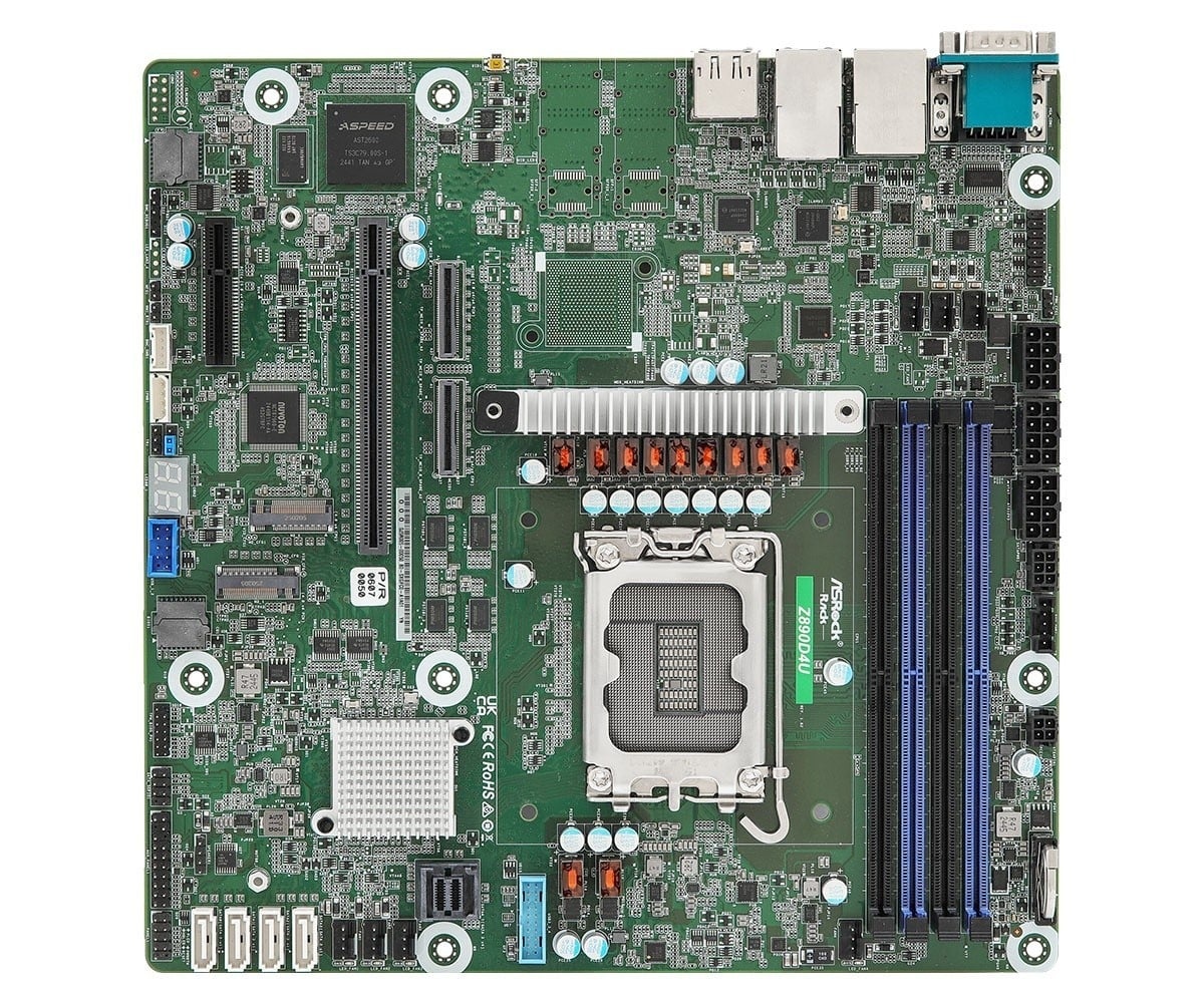 ASROCK ASRock Z890D4U, 1xSKT LGA 1851, Intel Core Ultra, Z890, SATA, 2xM.2, 2xGbE, IPMI - COMPONENTI | TecnoCARE.net Sabaudia, Latina, Terracina, San Felice Circeo e Pontinia