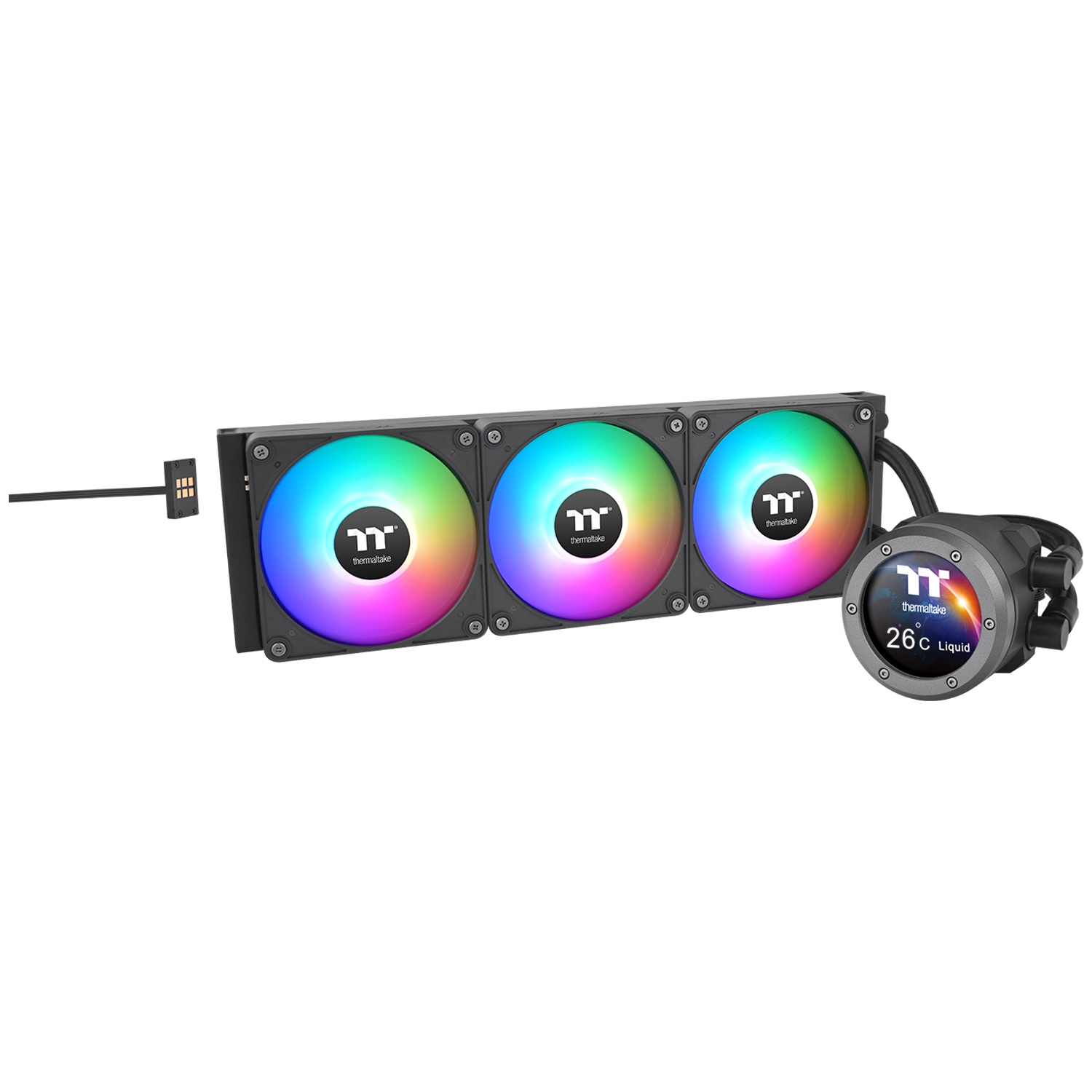THERMALTAKE Thermaltake TH360 V2 Ultra EX ARGB Sync Complete Cooling Solution, LCD, Nero - 360mm - CPU DISSIPATORI | TecnoCARE.net Sabaudia, Latina, Terracina, San Felice Circeo e Pontinia