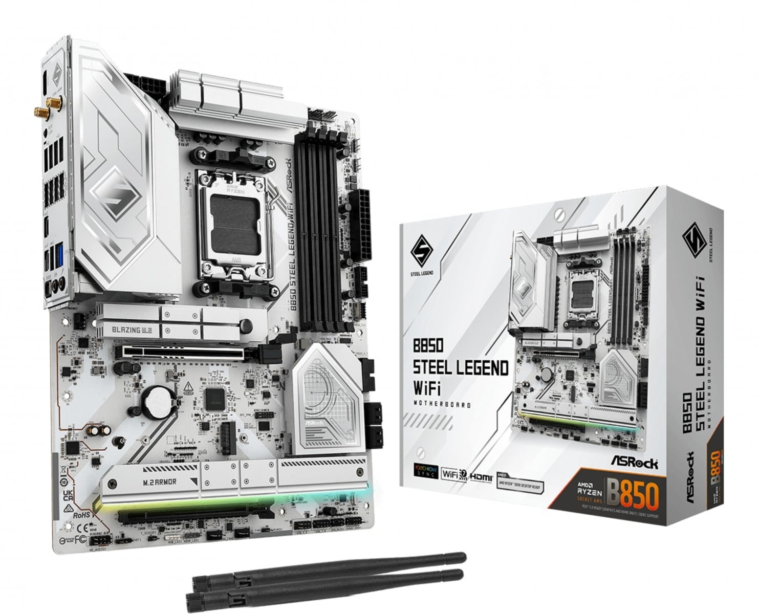 ASROCK Asrock B850 Steel Legend WiFi AMD B850 Socket AM5 ATX - COMPONENTI | TecnoCARE.net Sabaudia, Latina, Terracina, San Felice Circeo e Pontinia
