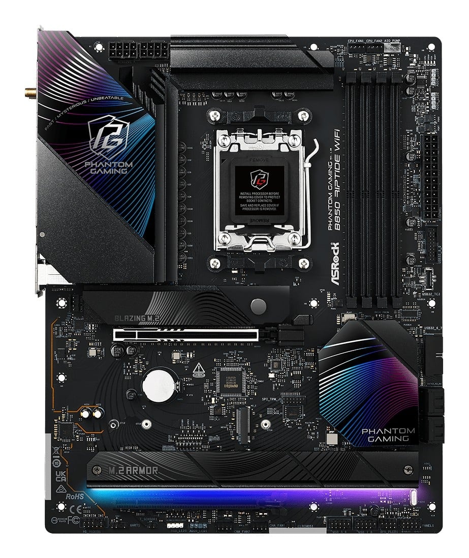 ASROCK Asrock Phantom Gaming B850 Riptide WiFi AMD B850 Socket AM5 ATX - COMPONENTI | TecnoCARE.net Sabaudia, Latina, Terracina, San Felice Circeo e Pontinia