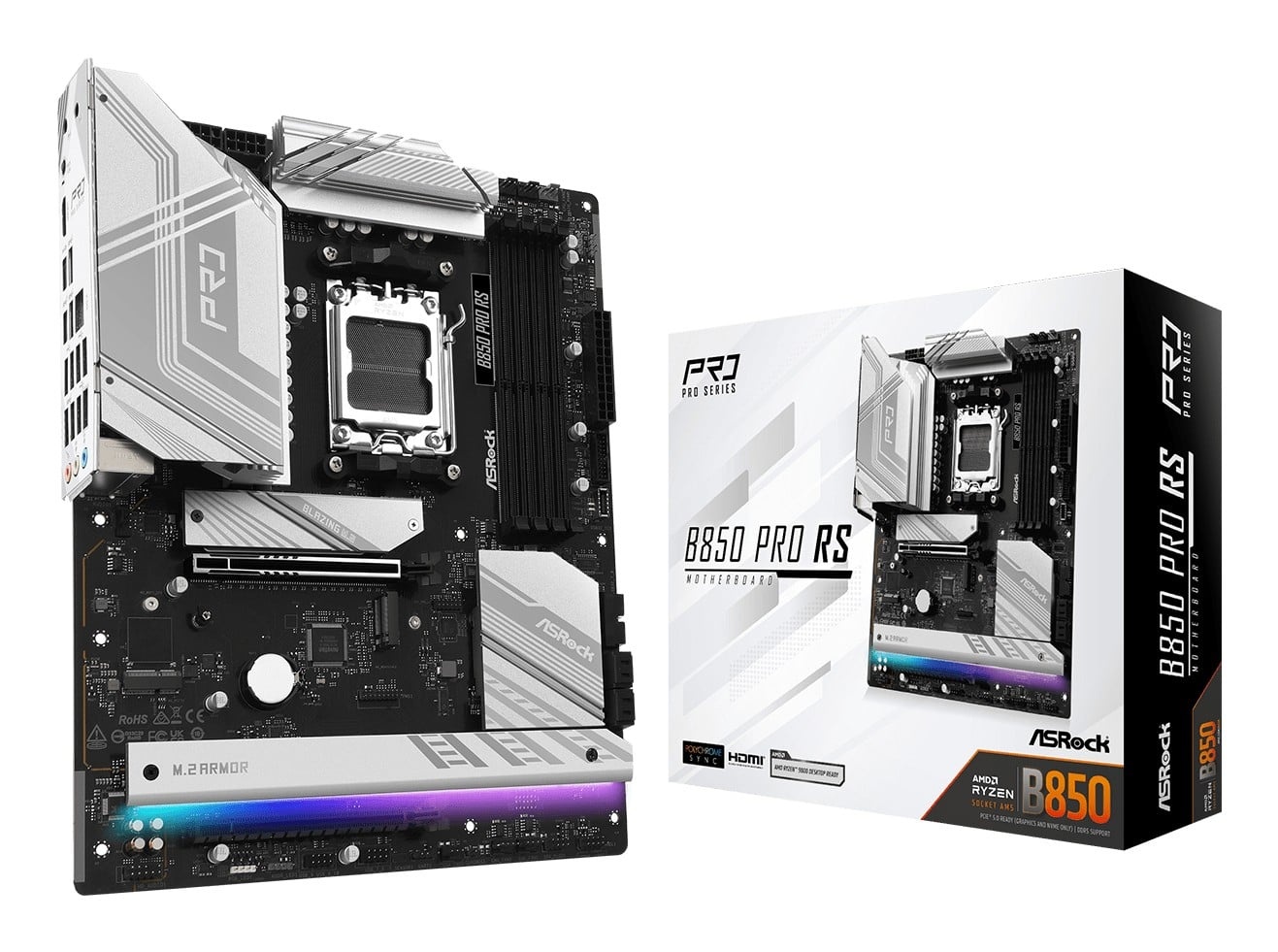 ASROCK ASRock 90-MXBQK0-A0UAYZ Scheda madre B850 Pro RS ATX con DDR5 e Ethernet 2,5 Gigabit - COMPONENTI | TecnoCARE.net Sabaudia, Latina, Terracina, San Felice Circeo e Pontinia