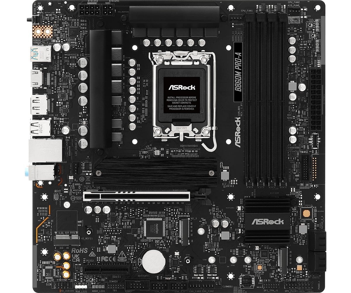 ASROCK Asrock B860M Pro-A Intel B860 LGA 1851 (Socket V1) micro ATX - COMPONENTI | TecnoCARE.net Sabaudia, Latina, Terracina, San Felice Circeo e Pontinia