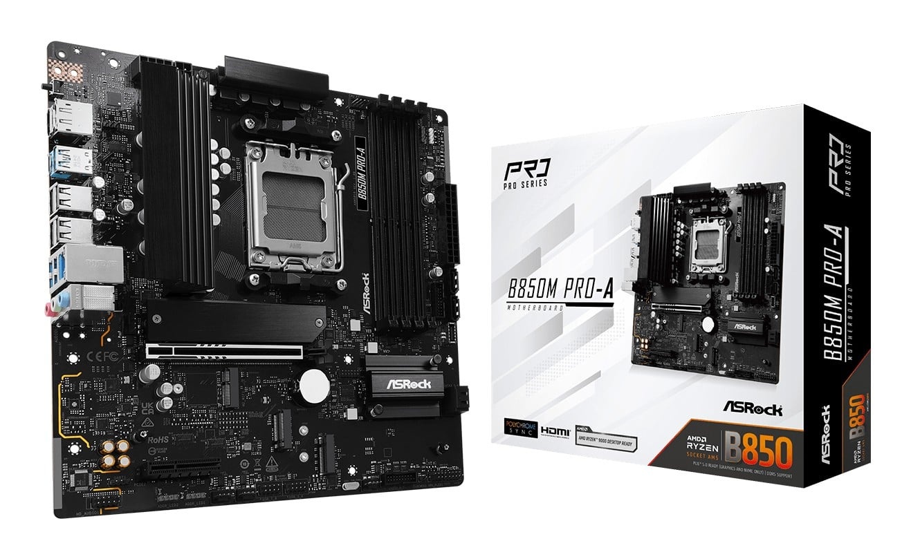 ASROCK ASRock B850M PRO-A Scheda madre AMD Ryzen 7000 con supporto DDR5 - COMPONENTI | TecnoCARE.net Sabaudia, Latina, Terracina, San Felice Circeo e Pontinia