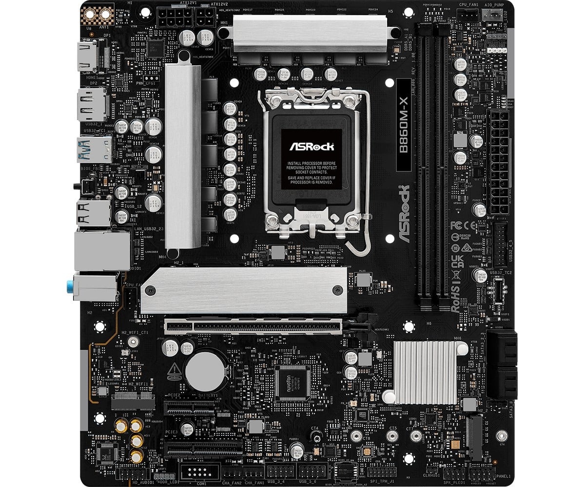 ASROCK Asrock B860M-X Intel B860 LGA 1851 (Socket V1) micro ATX - COMPONENTI | TecnoCARE.net Sabaudia, Latina, Terracina, San Felice Circeo e Pontinia