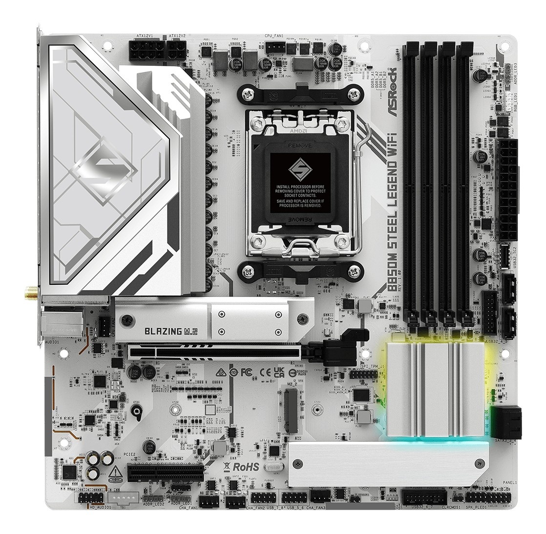 ASROCK ASRock B850M STEEL LEGEND WIFI Scheda madre AMD Ryzen 7000 con supporto DDR5 - COMPONENTI | TecnoCARE.net Sabaudia, Latina, Terracina, San Felice Circeo e Pontinia