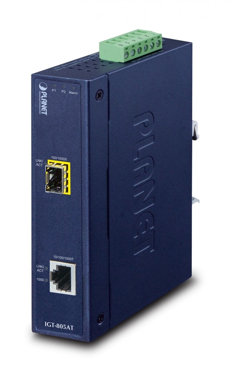 PLANET PLANET IGT-805AT convertitore multimediale di rete 1000 Mbit/s Blu - RETI | TecnoCARE.net Sabaudia, Latina, Terracina, San Felice Circeo e Pontinia