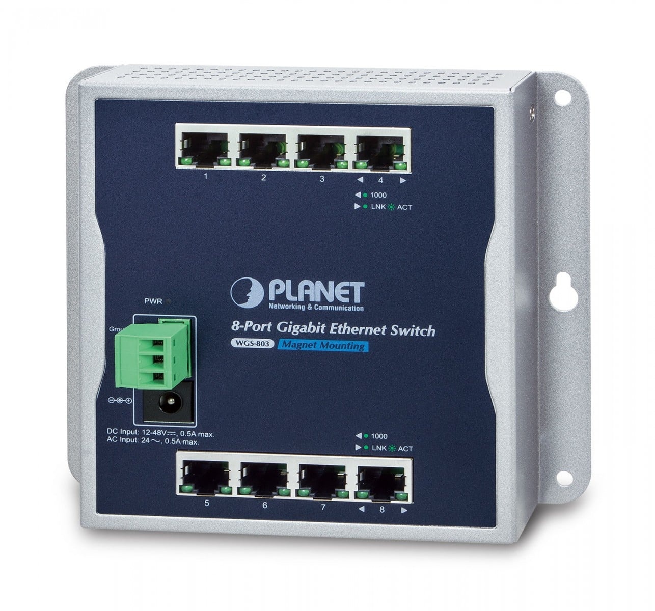 PLANET PLANET WGS-803 switch di rete Non gestito L2 Gigabit Ethernet (10/100/1000) Nero - RETI | TecnoCARE.net Sabaudia, Latina, Terracina, San Felice Circeo e Pontinia