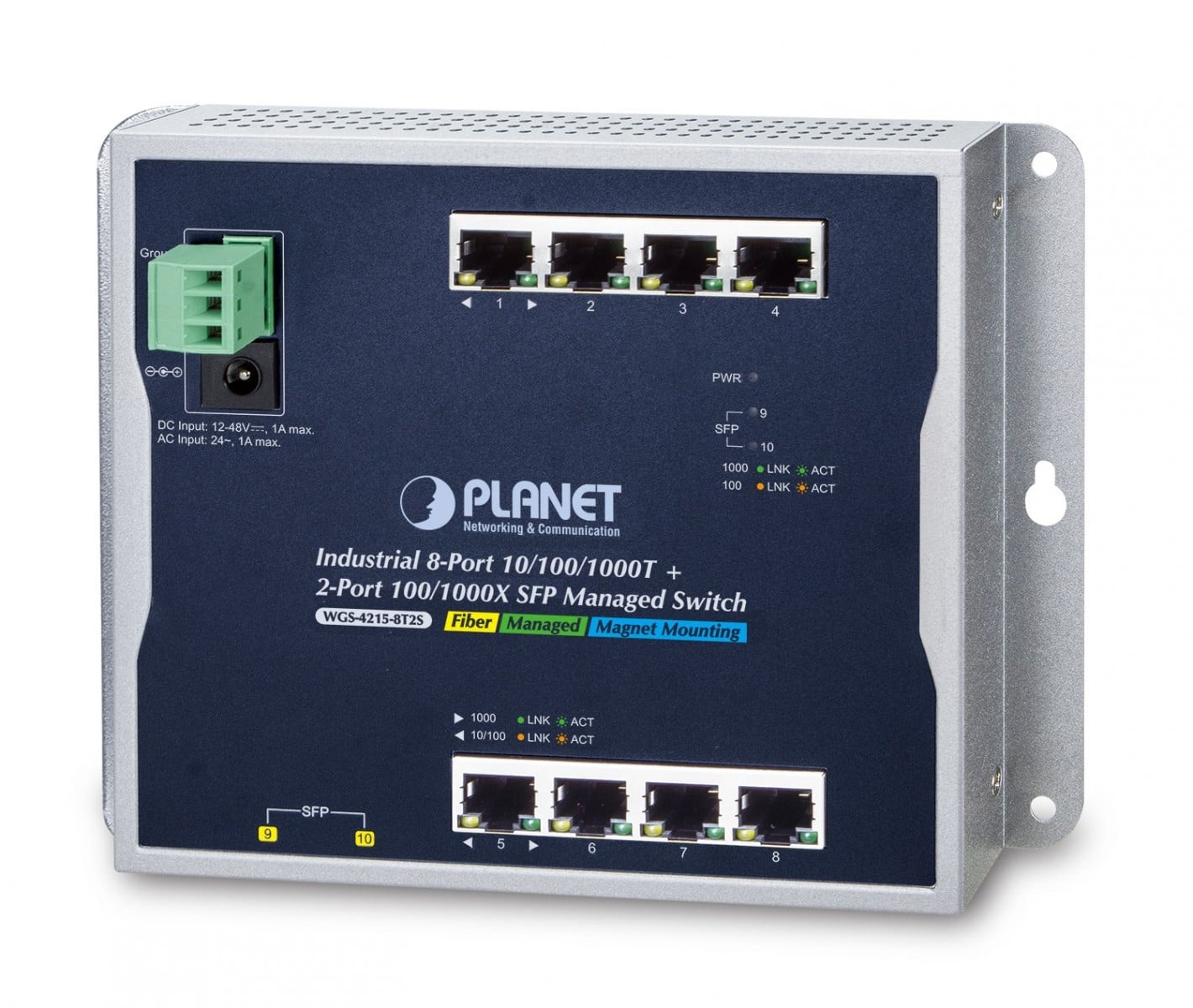 PLANET PLANET WGS-4215-8T2S switch di rete Gestito L2 Gigabit Ethernet (10/100/1000) Nero - RETI | TecnoCARE.net Sabaudia, Latina, Terracina, San Felice Circeo e Pontinia