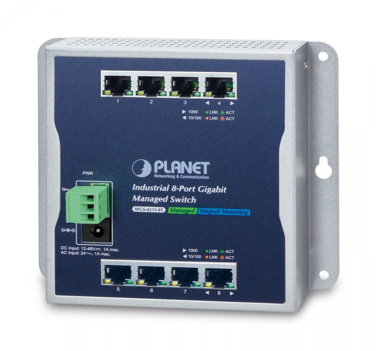 PLANET PLANET WGS-4215-8T switch di rete Gestito Gigabit Ethernet (10/100/1000) Nero - RETI | TecnoCARE.net Sabaudia, Latina, Terracina, San Felice Circeo e Pontinia