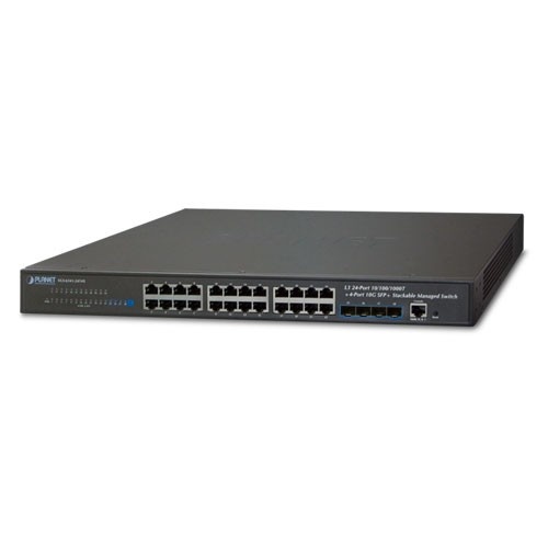 PLANET PLANET SGS-6341-24T4X switch di rete Gestito L3 Gigabit Ethernet (10/100/1000) 1U Nero - RETI | TecnoCARE.net Sabaudia, Latina, Terracina, San Felice Circeo e Pontinia