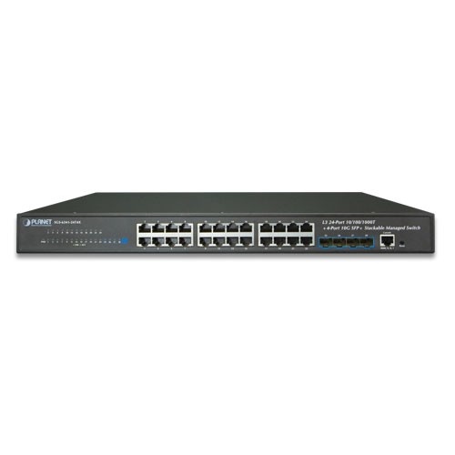 PLANET PLANET SGS-6341-24T4X switch di rete Gestito L3 Gigabit Ethernet (10/100/1000) 1U Nero - RETI | TecnoCARE.net Sabaudia, Latina, Terracina, San Felice Circeo e Pontinia