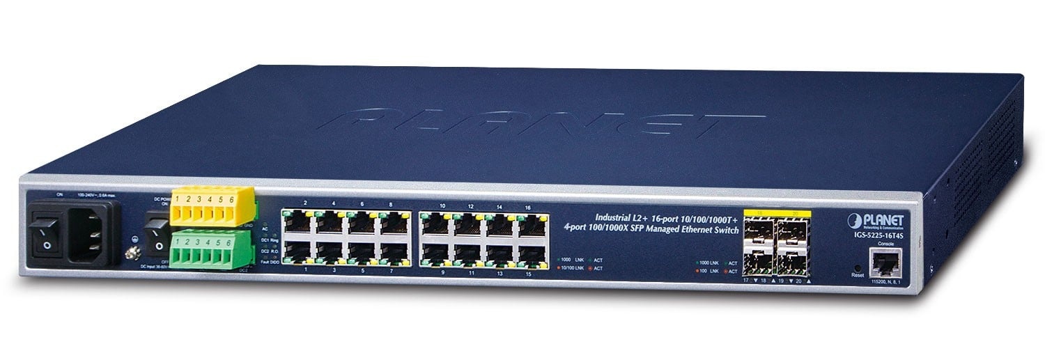 PLANET PLANET IGS-5225-16T4S switch di rete Gestito L2+ Gigabit Ethernet (10/100/1000) 1U Blu - RETI | TecnoCARE.net Sabaudia, Latina, Terracina, San Felice Circeo e Pontinia