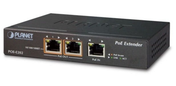 PLANET PLANET POE-E202 moltiplicatore di rete Ricevitore e trasmettitore di rete Nero 10, 100, 1000 Mbit/s - RETI | TecnoCARE.net Sabaudia, Latina, Terracina, San Felice Circeo e Pontinia