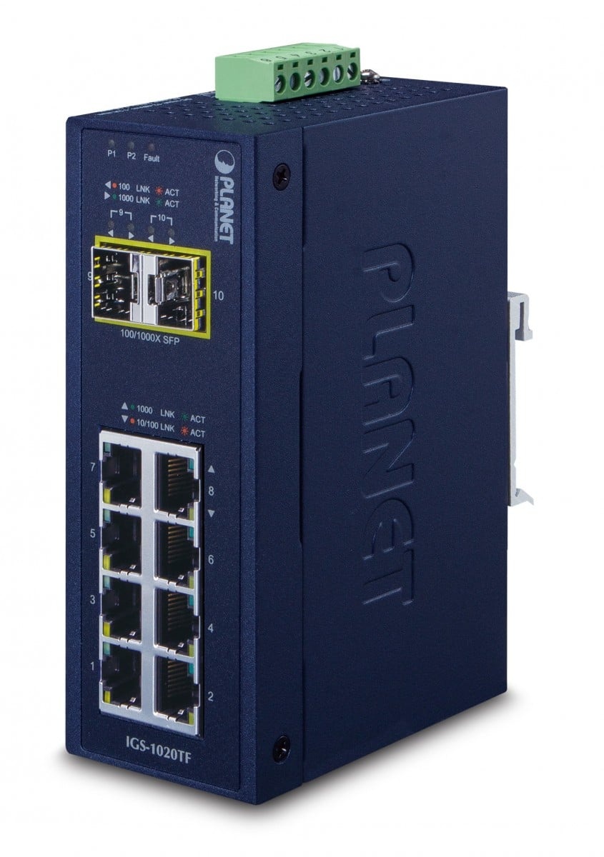 PLANET PLANET IGS-1020TF switch di rete Non gestito Gigabit Ethernet (10/100/1000) Blu - RETI | TecnoCARE.net Sabaudia, Latina, Terracina, San Felice Circeo e Pontinia