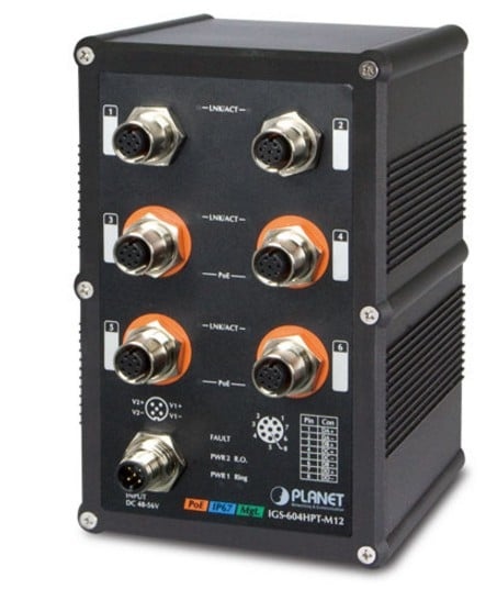 PLANET PLANET IGS-604HPT-M12 switch di rete Gestito L2+ Supporto Power over Ethernet (PoE) Nero - RETI | TecnoCARE.net Sabaudia, Latina, Terracina, San Felice Circeo e Pontinia