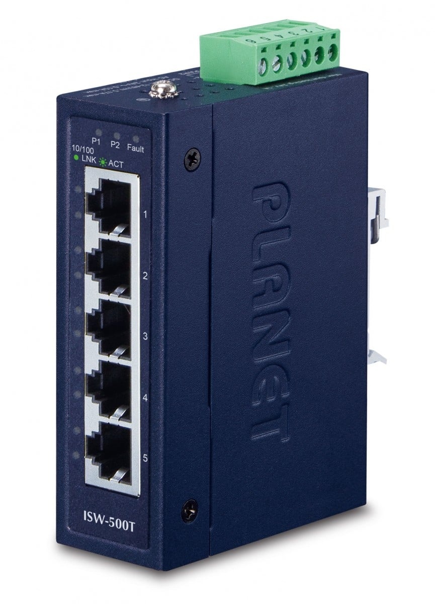 PLANET PLANET ISW-500T switch di rete Non gestito Fast Ethernet (10/100) Blu - RETI | TecnoCARE.net Sabaudia, Latina, Terracina, San Felice Circeo e Pontinia