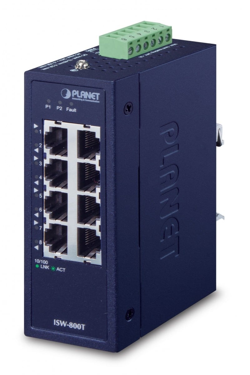 PLANET PLANET ISW-800T switch di rete Non gestito L2 Fast Ethernet (10/100) Blu - RETI | TecnoCARE.net Sabaudia, Latina, Terracina, San Felice Circeo e Pontinia