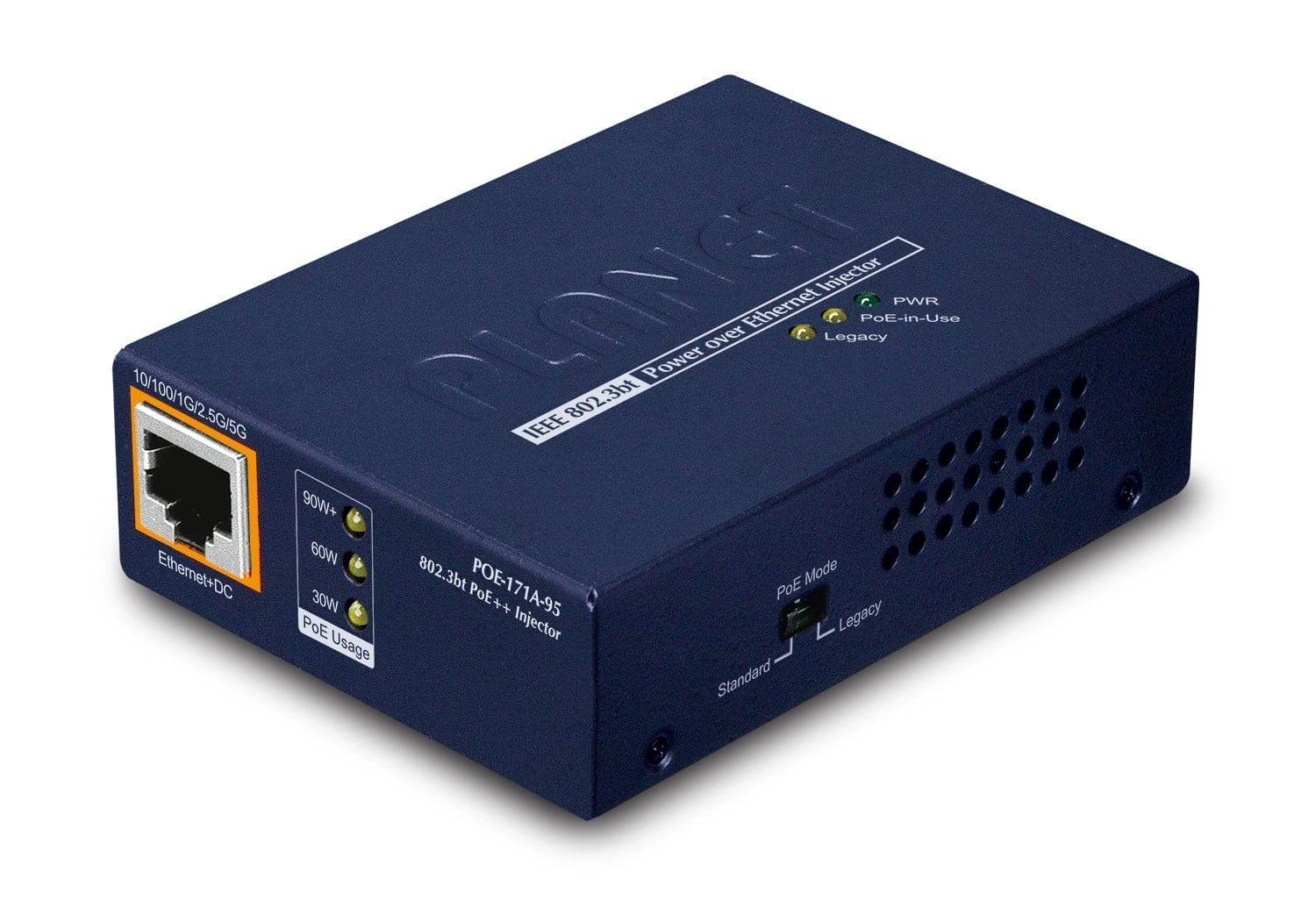 PLANET PLANET POE-171A-95 switch di rete Gigabit Ethernet (10/100/1000) Supporto Power over Ethernet (PoE) Blu - RETI | TecnoCARE.net Sabaudia, Latina, Terracina, San Felice Circeo e Pontinia