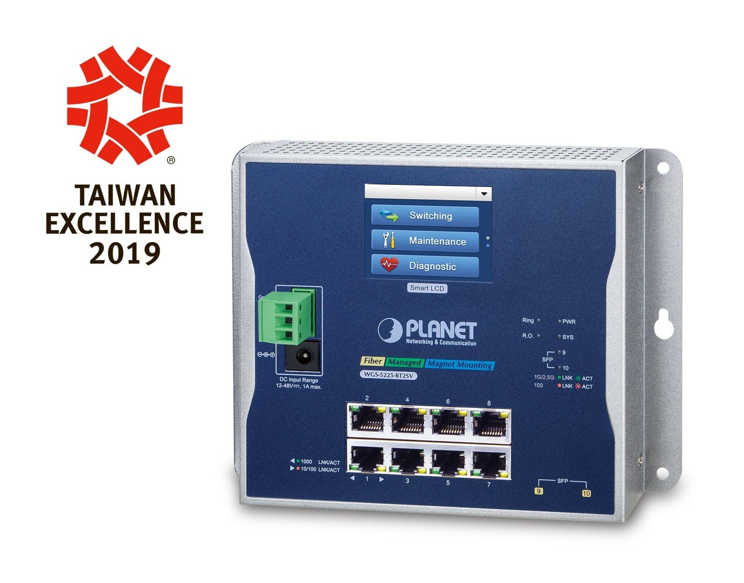 PLANET PLANET WGS-5225-8T2SV switch di rete Gestito L2+ Gigabit Ethernet (10/100/1000) Nero - RETI | TecnoCARE.net Sabaudia, Latina, Terracina, San Felice Circeo e Pontinia