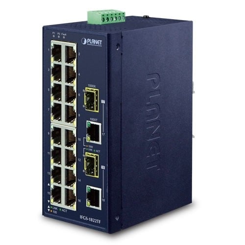 PLANET PLANET IFGS-1822TF switch di rete Non gestito Fast Ethernet (10/100) Blu - RETI | TecnoCARE.net Sabaudia, Latina, Terracina, San Felice Circeo e Pontinia