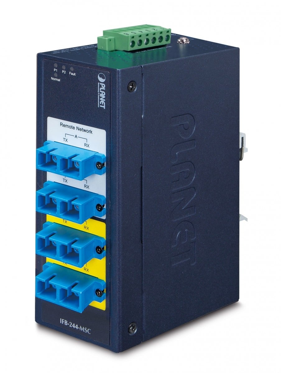 PLANET PLANET Switch by-pass indus 4x SC multimode -40/+75°C convertitore multimediale di rete 1300 nm Blu - RETI | TecnoCARE.net Sabaudia, Latina, Terracina, San Felice Circeo e Pontinia