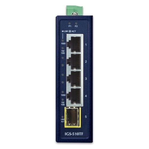 PLANET PLANET IGS-510TF switch di rete Non gestito Gigabit Ethernet (10/100/1000) Blu - RETI | TecnoCARE.net Sabaudia, Latina, Terracina, San Felice Circeo e Pontinia