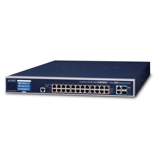 PLANET PLANET GS-6320-24UP2T2XV switch di rete Gestito L3 Gigabit Ethernet (10/100/1000) Supporto Power over Ethernet (PoE) 1.25U Blu - RETI | TecnoCARE.net Sabaudia, Latina, Terracina, San Felice Circeo e Pontinia