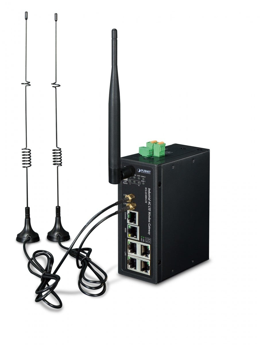 PLANET Planet ICG-2510W-LTE-EU Router Cellulare Industriale 4G LTE Nero DIN-Rail IP30 - RETI | TecnoCARE.net Sabaudia, Latina, Terracina, San Felice Circeo e Pontinia