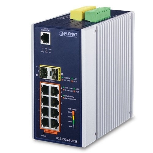 PLANET PLANET IGS-6325-8UP2S switch di rete Gestito L3 Gigabit Ethernet (10/100/1000) Supporto Power over Ethernet (PoE) Alluminio, Nero - RETI | TecnoCARE.net Sabaudia, Latina, Terracina, San Felice Circeo e Pontinia