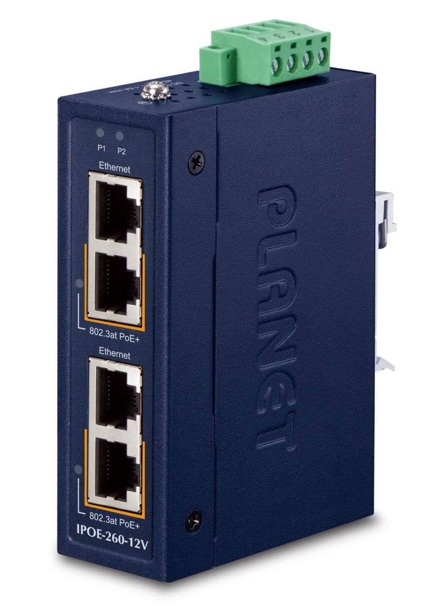 PLANET Planet IPOE-260-12V Switch PoE Gigabit Ethernet da Montare a Muro - RETI | TecnoCARE.net Sabaudia, Latina, Terracina, San Felice Circeo e Pontinia