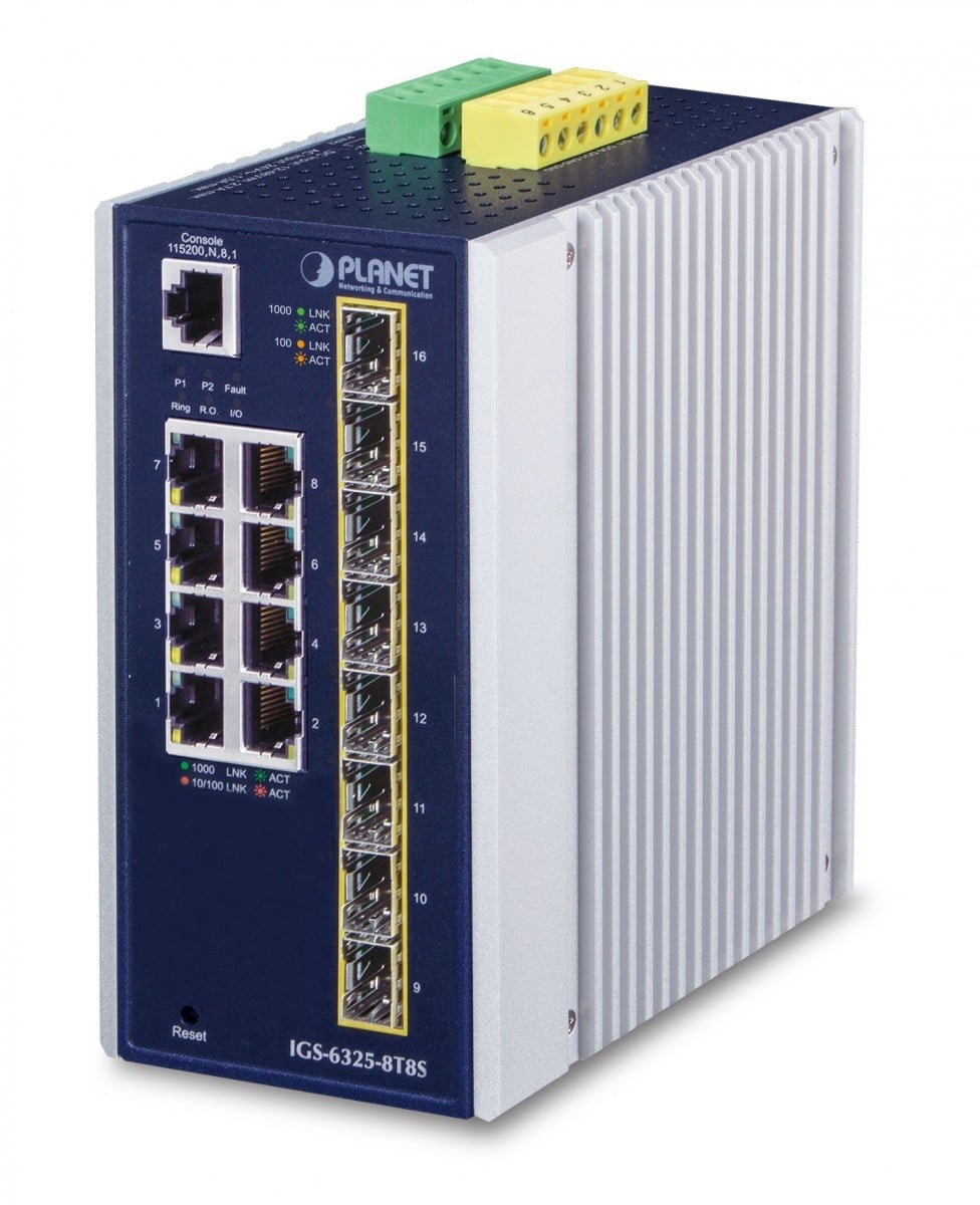 PLANET Planet IGS-6325-8T8S Switch Gigabit Ethernet L3 Gestito a 8 Porte - RETI | TecnoCARE.net Sabaudia, Latina, Terracina, San Felice Circeo e Pontinia