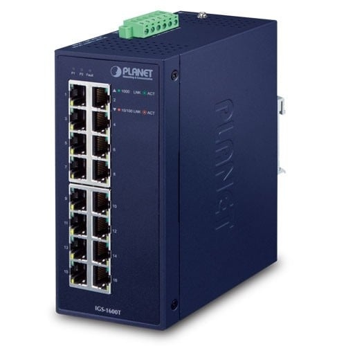 PLANET PLANET IGS-1600T switch di rete Non gestito L2 Gigabit Ethernet (10/100/1000) Blu - RETI | TecnoCARE.net Sabaudia, Latina, Terracina, San Felice Circeo e Pontinia