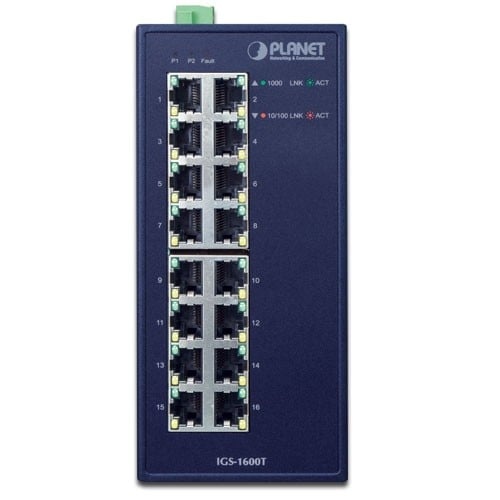 PLANET PLANET IGS-1600T switch di rete Non gestito L2 Gigabit Ethernet (10/100/1000) Blu - RETI | TecnoCARE.net Sabaudia, Latina, Terracina, San Felice Circeo e Pontinia