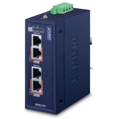 PLANET PLANET IPOE-270 switch di rete Supporto Power over Ethernet (PoE) Blu - RETI | TecnoCARE.net Sabaudia, Latina, Terracina, San Felice Circeo e Pontinia