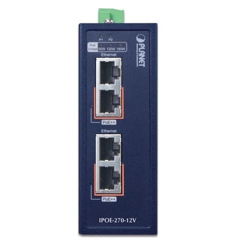 PLANET PLANET IPOE-270-12V switch di rete Supporto Power over Ethernet (PoE) Blu - RETI | TecnoCARE.net Sabaudia, Latina, Terracina, San Felice Circeo e Pontinia