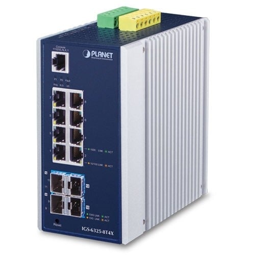 PLANET PLANET IGS-6325-8T4X switch di rete Gestito L3 Gigabit Ethernet (10/100/1000) Blu, Grigio - RETI | TecnoCARE.net Sabaudia, Latina, Terracina, San Felice Circeo e Pontinia