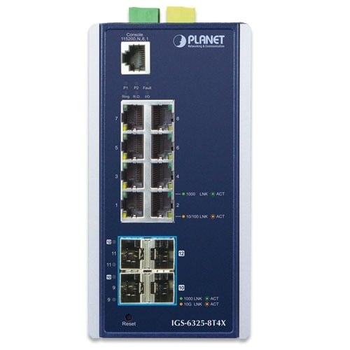 PLANET PLANET IGS-6325-8T4X switch di rete Gestito L3 Gigabit Ethernet (10/100/1000) Blu, Grigio - RETI | TecnoCARE.net Sabaudia, Latina, Terracina, San Felice Circeo e Pontinia