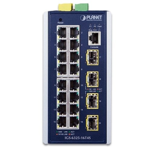 PLANET PLANET IGS-6325-16T4S switch di rete Gestito L3 Gigabit Ethernet (10/100/1000) Blu, Grigio - RETI | TecnoCARE.net Sabaudia, Latina, Terracina, San Felice Circeo e Pontinia