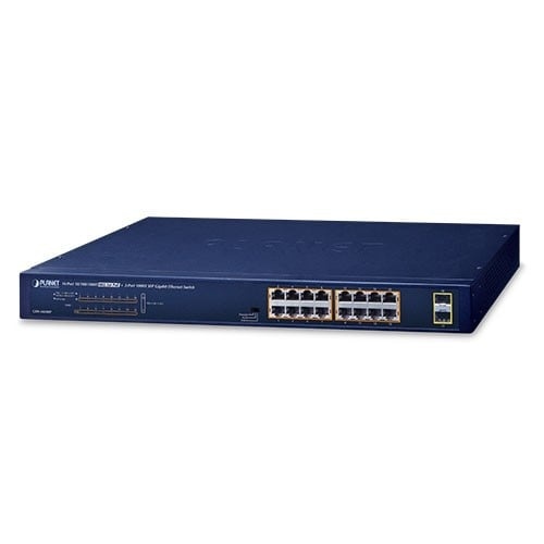 PLANET PLANET GSW-1820HP switch di rete Non gestito Gigabit Ethernet (10/100/1000) Supporto Power over Ethernet (PoE) 1U Blu - RETI | TecnoCARE.net Sabaudia, Latina, Terracina, San Felice Circeo e Pontinia