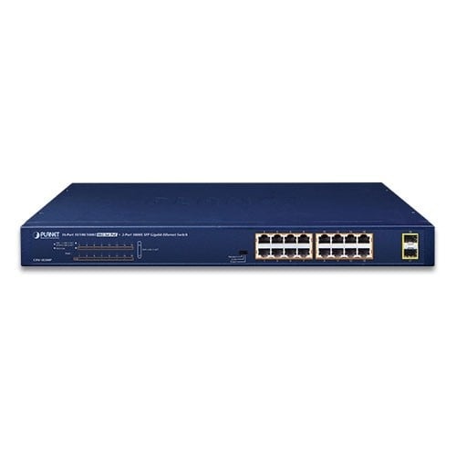 PLANET PLANET GSW-1820HP switch di rete Non gestito Gigabit Ethernet (10/100/1000) Supporto Power over Ethernet (PoE) 1U Blu - RETI | TecnoCARE.net Sabaudia, Latina, Terracina, San Felice Circeo e Pontinia