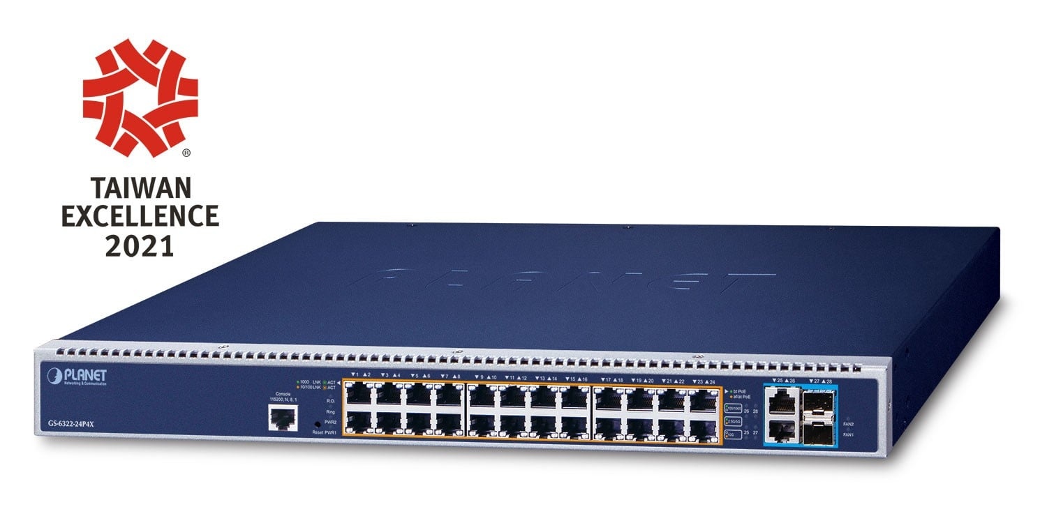PLANET PLANET GS-6322-24P4X switch di rete Gestito L3 10G Ethernet (100/1000/10000) 1U Blu - RETI | TecnoCARE.net Sabaudia, Latina, Terracina, San Felice Circeo e Pontinia