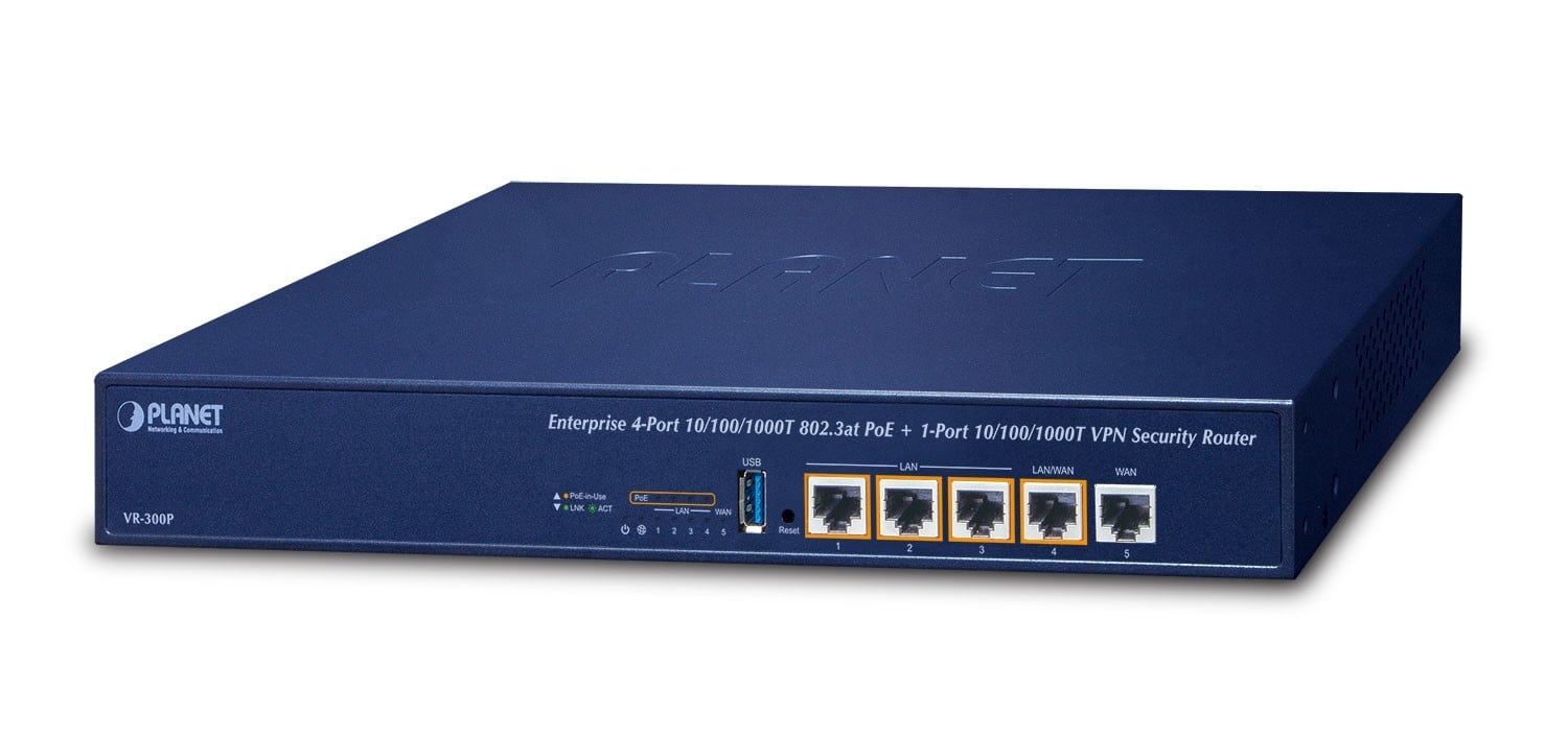 PLANET PLANET Enterprise 4-Port router cablato Gigabit Ethernet Blu - RETI | TecnoCARE.net Sabaudia, Latina, Terracina, San Felice Circeo e Pontinia