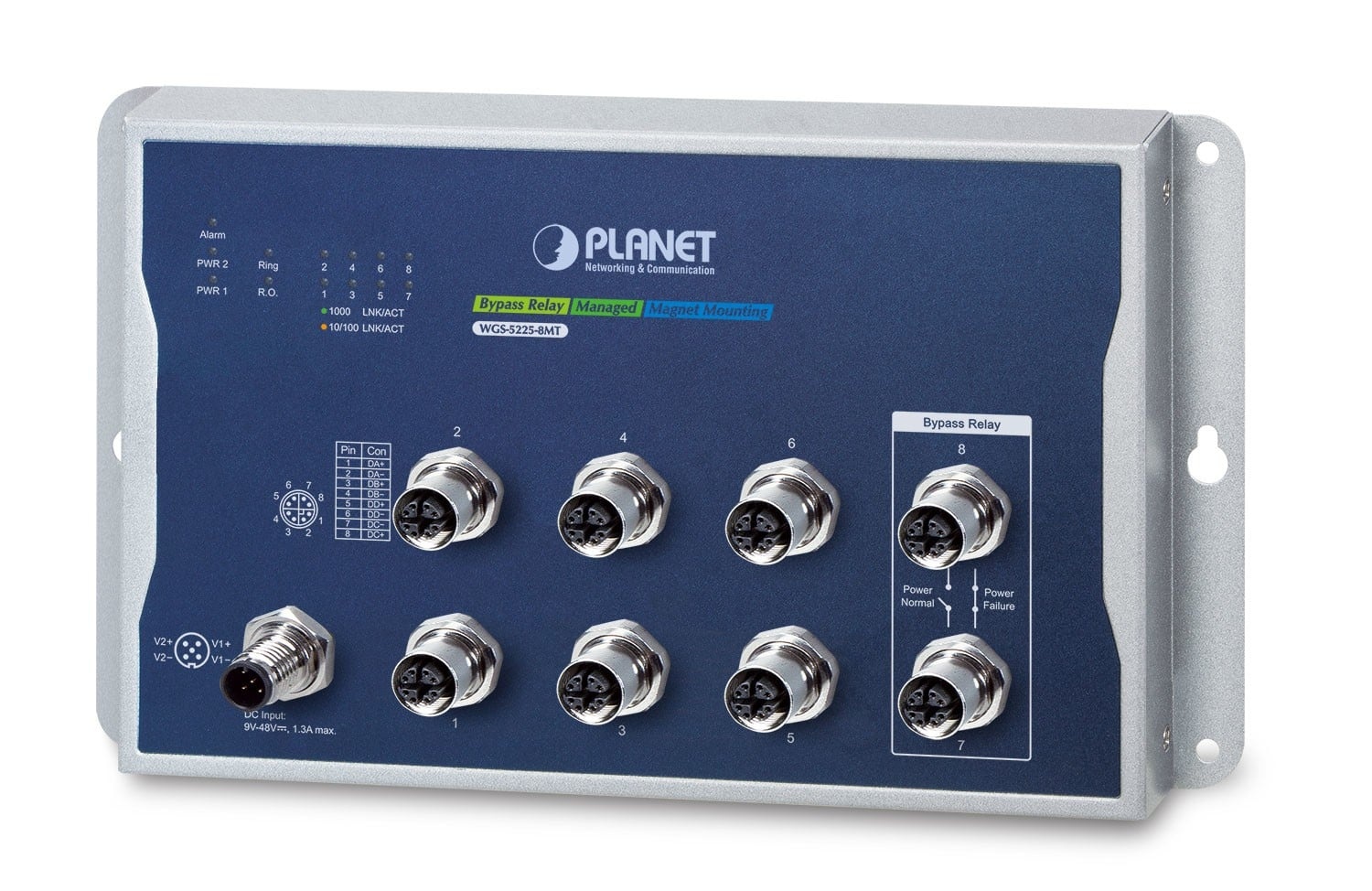 PLANET PLANET Industrial L2+ 8-Port Gestito L2+ Nessuno Blu, Grigio - RETI | TecnoCARE.net Sabaudia, Latina, Terracina, San Felice Circeo e Pontinia