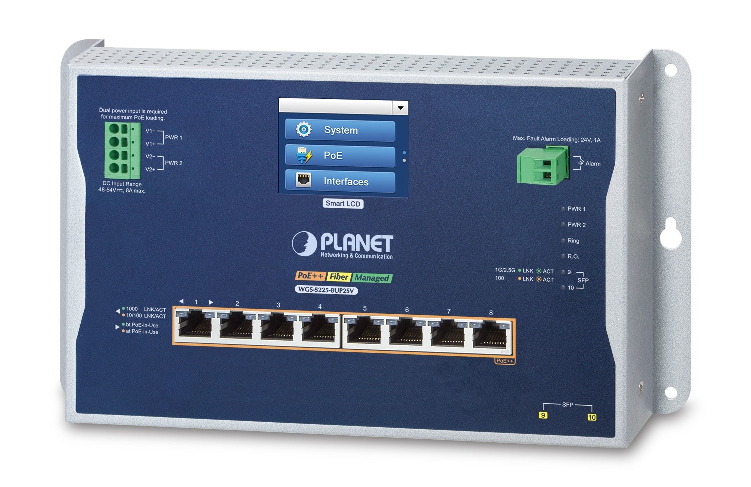PLANET PLANET IP30, IPv6/IPv4, L2+ 8-Port Gestito L2/L2+ Supporto Power over Ethernet (PoE) Nero, Grigio - RETI | TecnoCARE.net Sabaudia, Latina, Terracina, San Felice Circeo e Pontinia