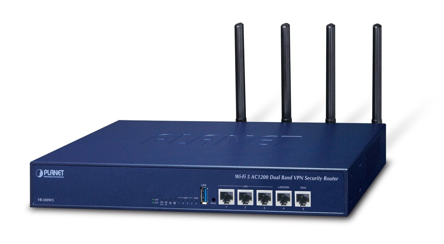 PLANET PLANET VR-300W5 router wireless Gigabit Ethernet Blu - RETI | TecnoCARE.net Sabaudia, Latina, Terracina, San Felice Circeo e Pontinia