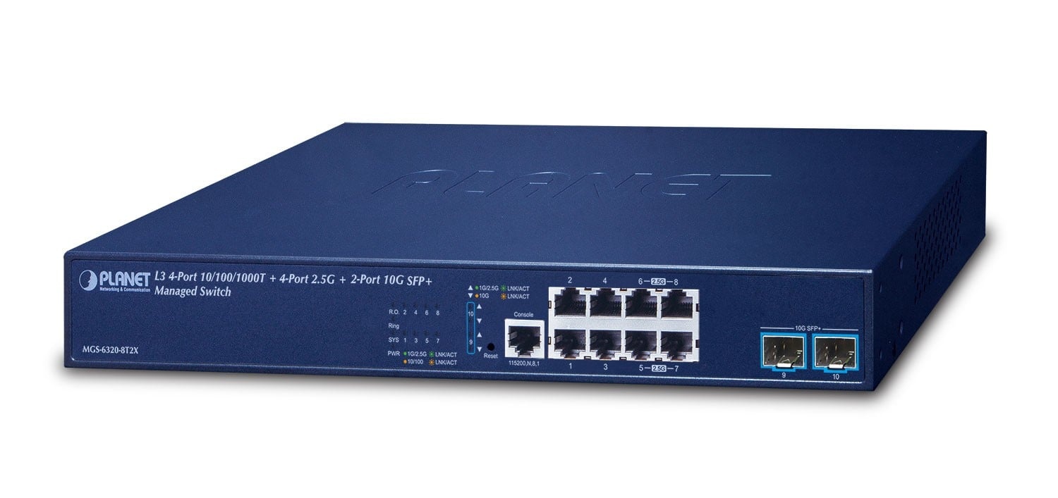 PLANET PLANET L3 4-Port 10/100/1000T + Gestito Gigabit Ethernet (10/100/1000) 1U - RETI | TecnoCARE.net Sabaudia, Latina, Terracina, San Felice Circeo e Pontinia