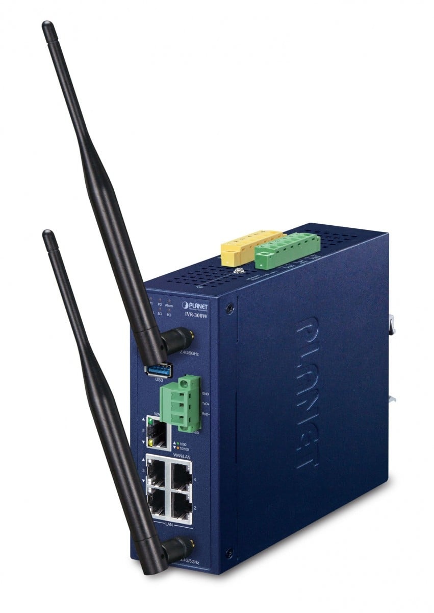 PLANET Planet IVR-300W Switch Metallico Industriale a 5 Porte con Antenna Esterna - RETI | TecnoCARE.net Sabaudia, Latina, Terracina, San Felice Circeo e Pontinia