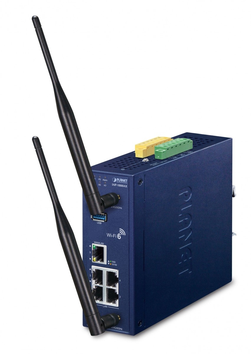 PLANET PLANET Industrial Dual Band 802.11ax 1800 Mbit/s Blu - RETI | TecnoCARE.net Sabaudia, Latina, Terracina, San Felice Circeo e Pontinia